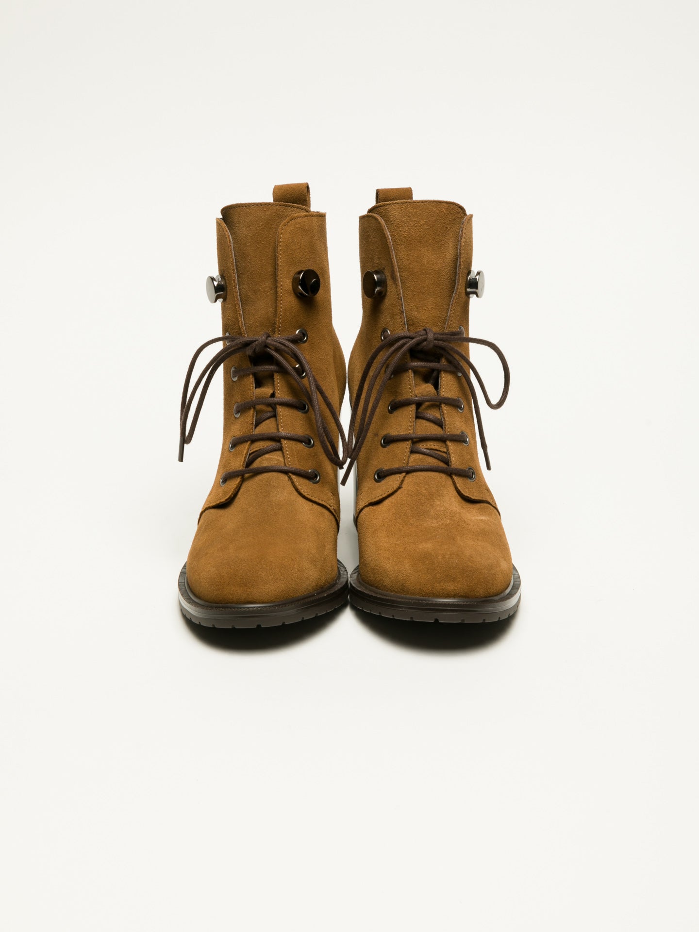 Clay's Botins com Atacadores em Camel